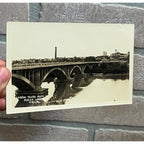 Vintage Laredo Texas Nuevo Mexico RPPC Postcard  Bridge BirdsEye City view