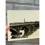 Vintage Laredo Texas Nuevo Mexico RPPC Postcard  Bridge BirdsEye City view