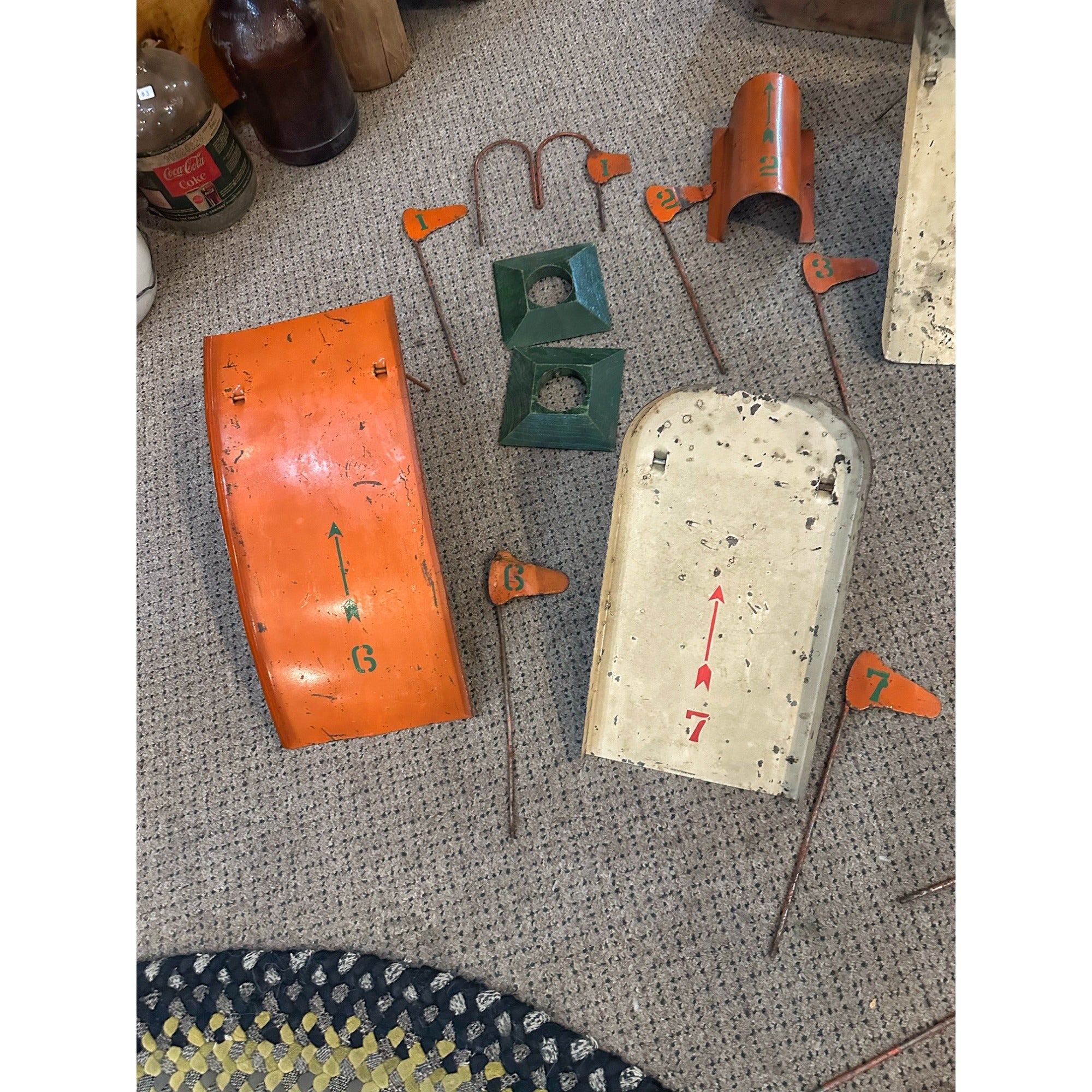 Antique Teenie Weenie Lawn Golf Game Garton Toy Co. Sheboygan Wisconsin 1930s