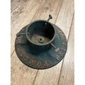 Antique Vintage Cast Iron Christmas Tree Stand ~ Christmas Greetings