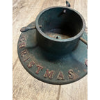 Antique Vintage Cast Iron Christmas Tree Stand ~ Christmas Greetings