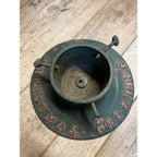 Antique Vintage Cast Iron Christmas Tree Stand ~ Christmas Greetings