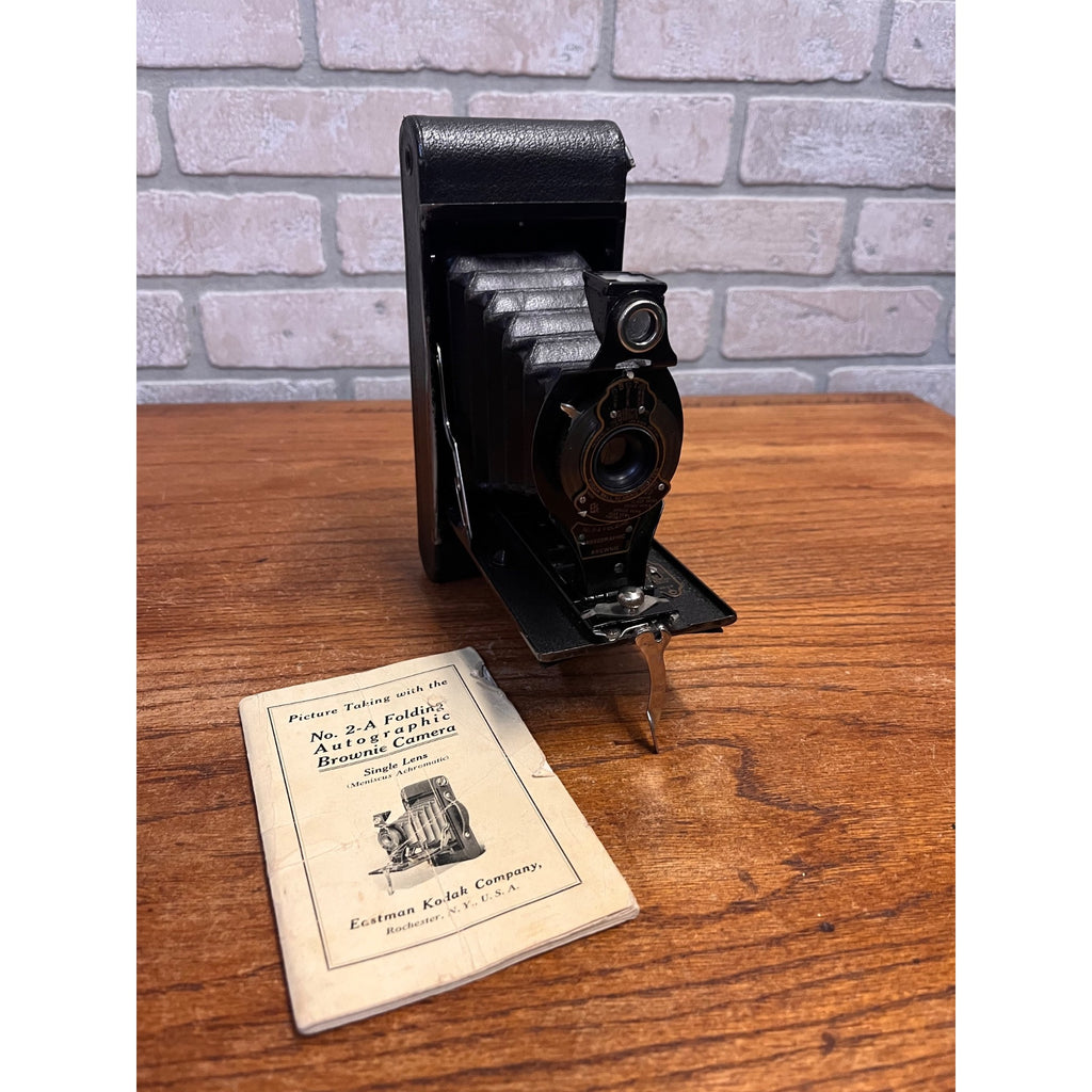Vintage Eastman Kodak Company No. 2-A Folding Autographic Brownie Camera Single Lens Rochester, N.Y. USA Circa 1919
