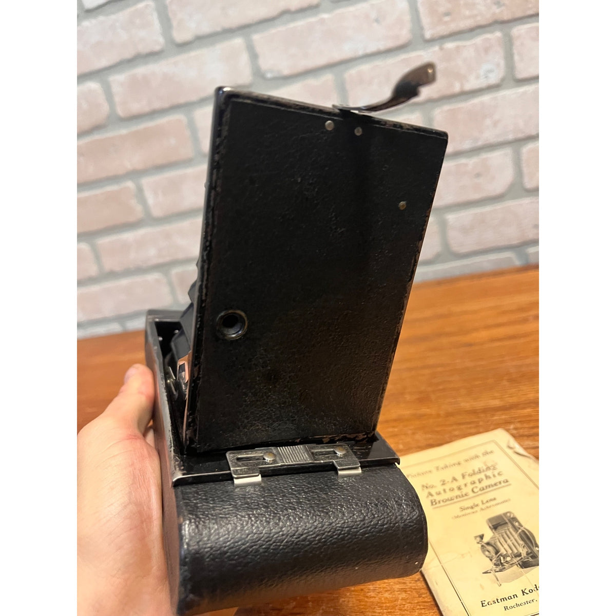 Vintage Eastman Kodak Company No. 2-A Folding Autographic Brownie Camera Single Lens Rochester, N.Y. USA Circa 1919