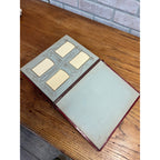 Antique Victorian Cabinet Photo Album Celluloid Cover w/ Photographs