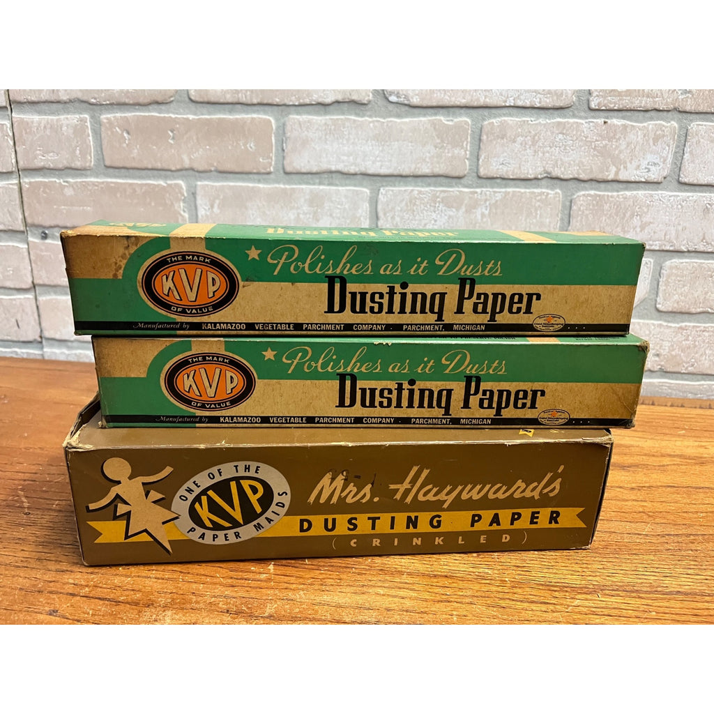 Vintage 1940s Lot KVP Kalamazoo Vegetable Parchment Baking Dusting Paper Boxes