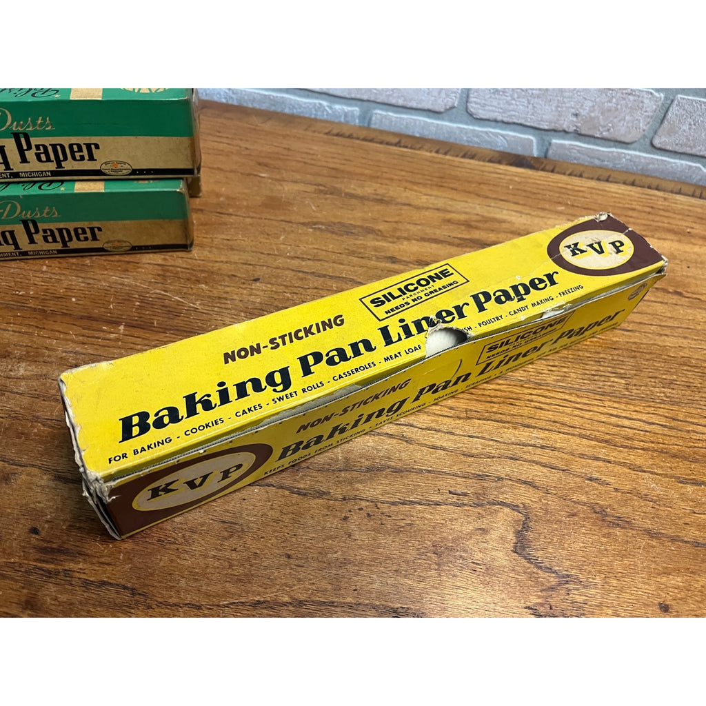 Vintage 1940s Lot KVP Kalamazoo Vegetable Parchment Baking Dusting Paper Boxes