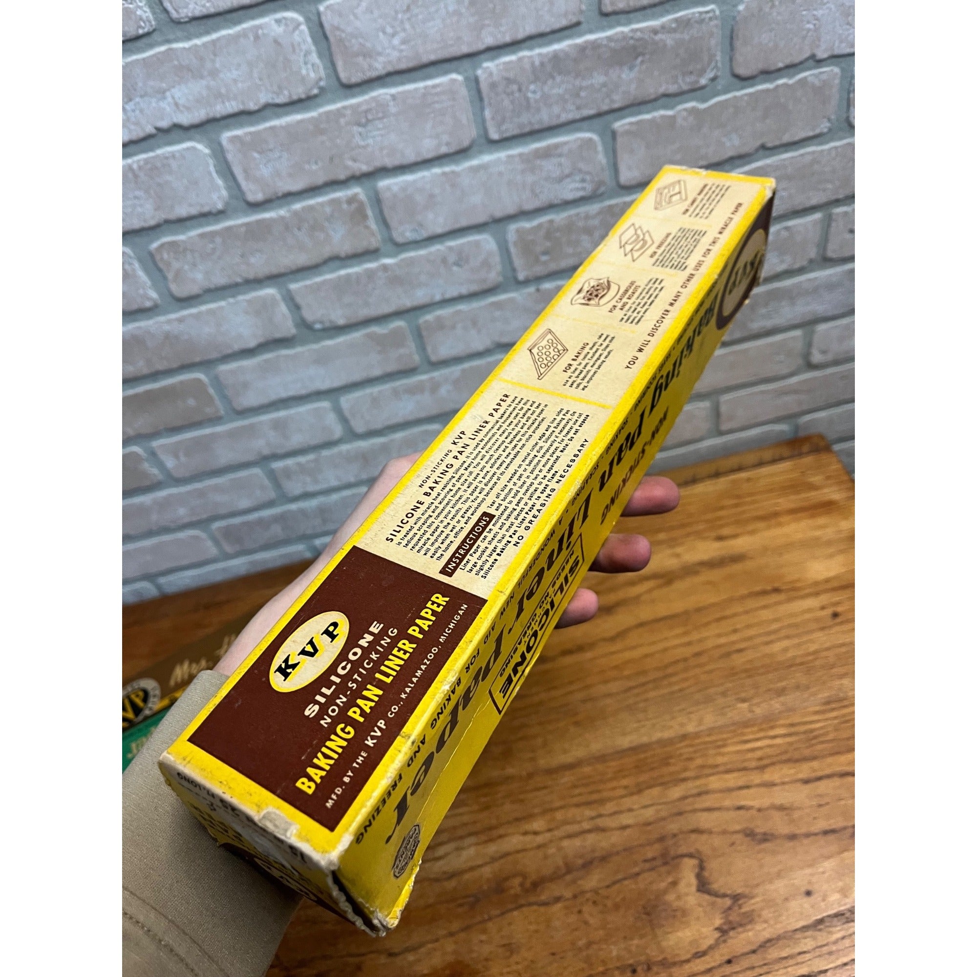 Vintage 1940s Lot KVP Kalamazoo Vegetable Parchment Baking Dusting Paper Boxes