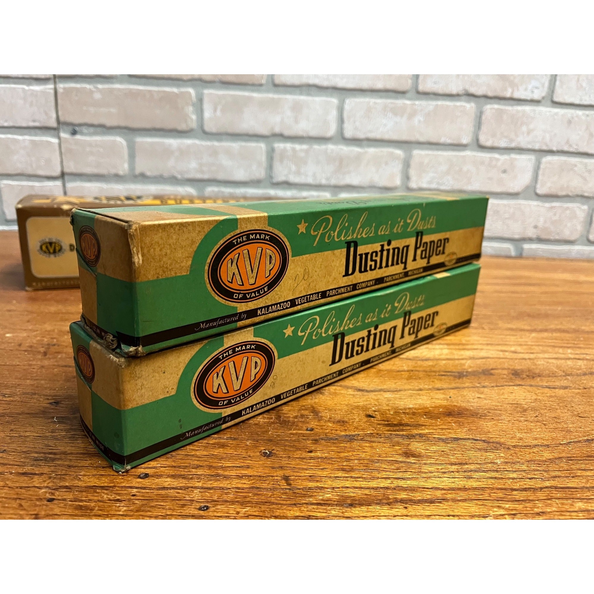 Vintage 1940s Lot KVP Kalamazoo Vegetable Parchment Baking Dusting Paper Boxes