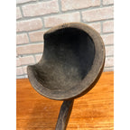 Antique 19th C Primitive Hand Carved Wood Grain Scoops Interchangeable Handle