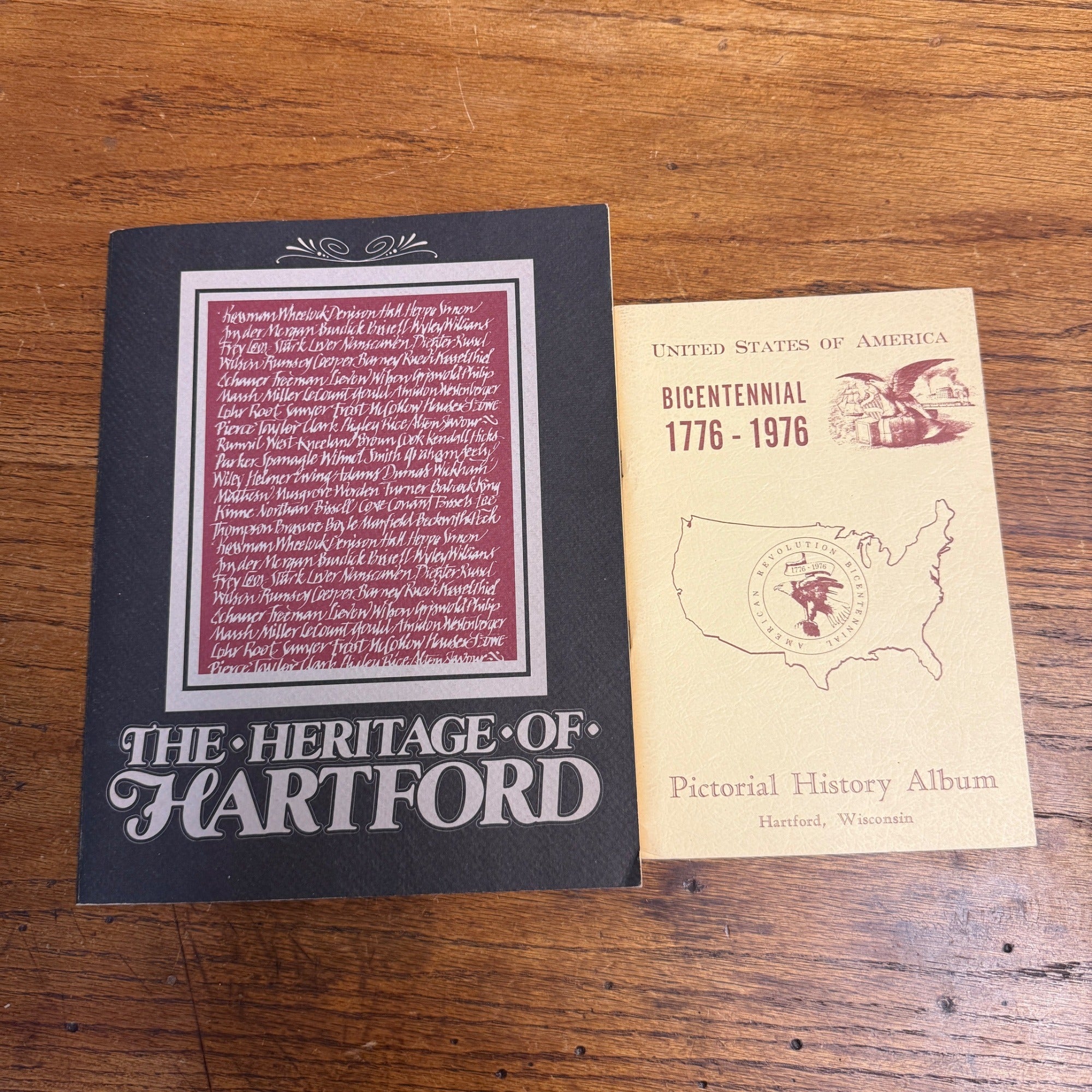 Hartford Wisconsin Bicentennial History Book Heritage of Hartford