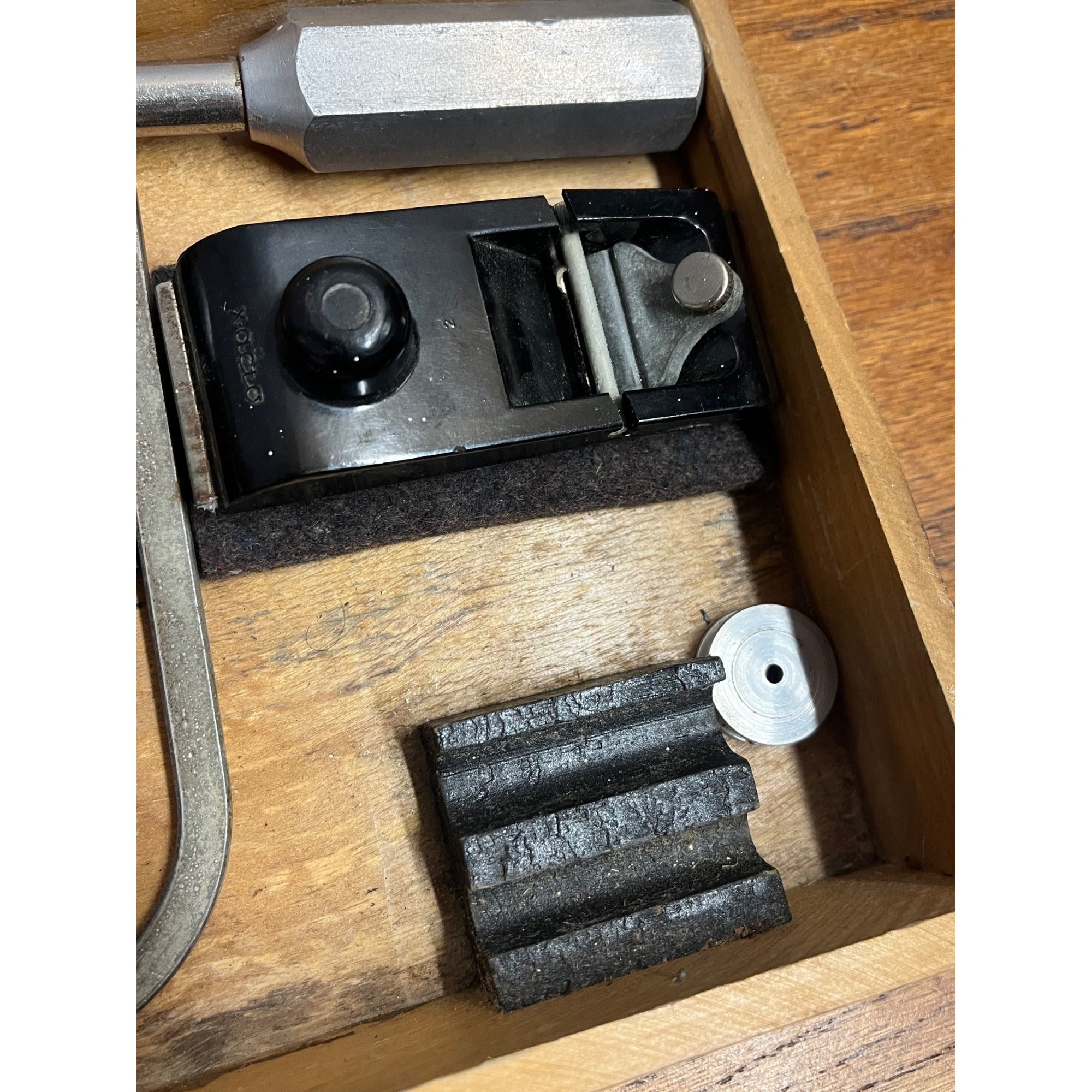 Vintage Xacto X-Acto Hobby Tool Knife Plane Kit Estate Tool Lot Group Wood Case