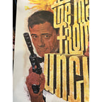 Original Vintage 1960s MAN FROM UNCLE NBC TV Show Promo Poster 21" x 24"