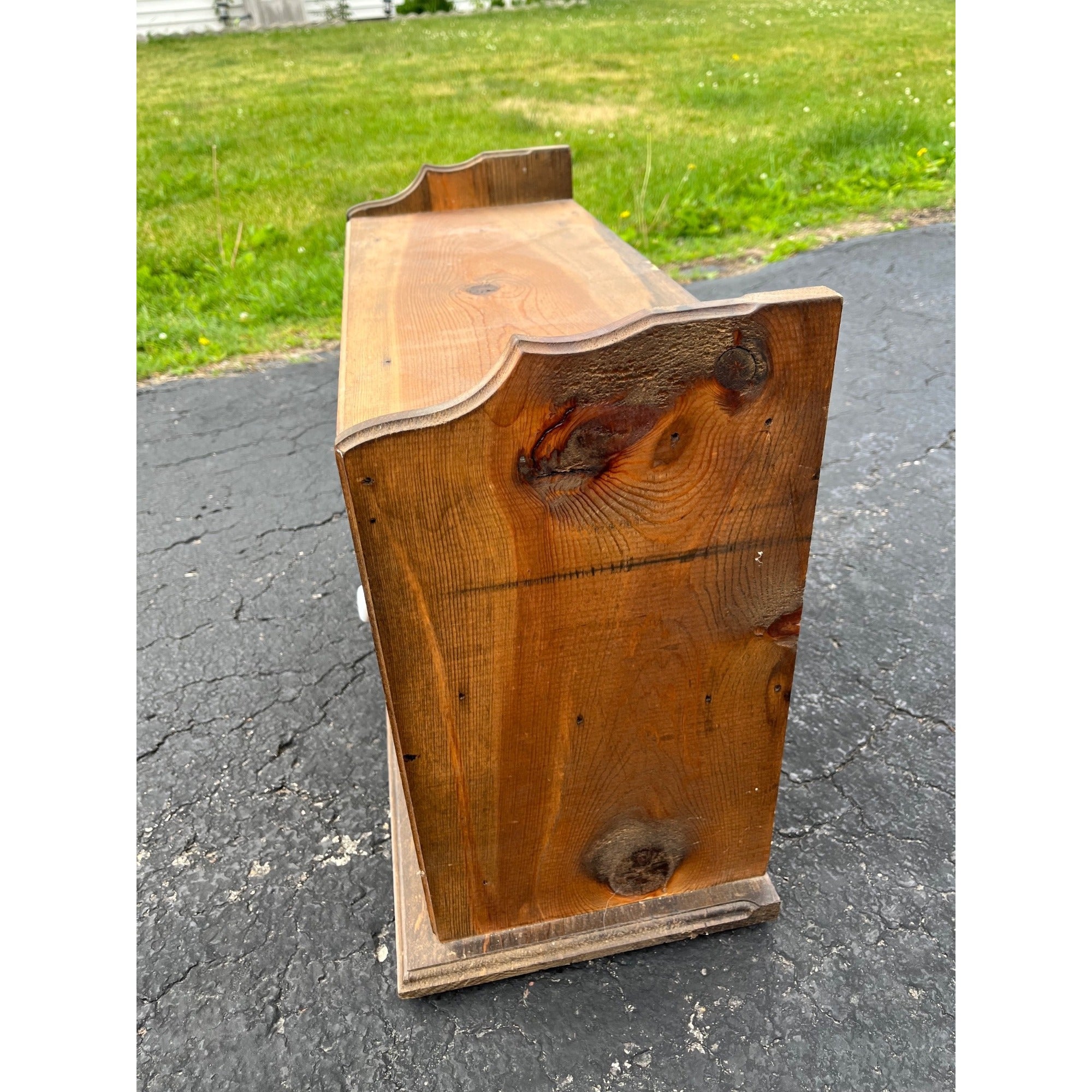 Vintage 1980s Wooden Retro Wine Bottle Rack Cabinet Bar Storage Cabinet