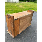 Vintage 1980s Wooden Retro Wine Bottle Rack Cabinet Bar Storage Cabinet