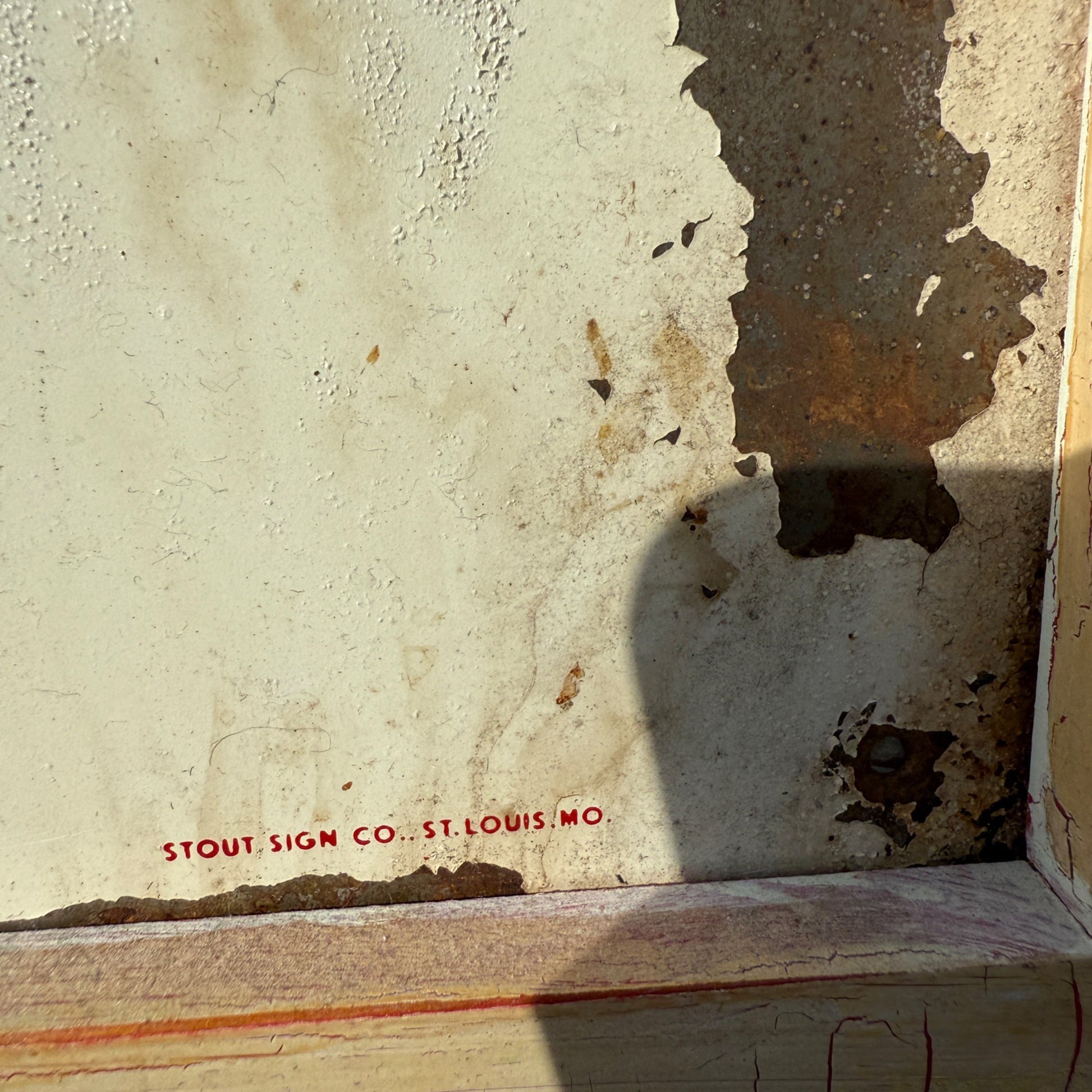 Vintage 1950s Robin Hood Flour Embossed Tin Metal Advertising Sign General Store