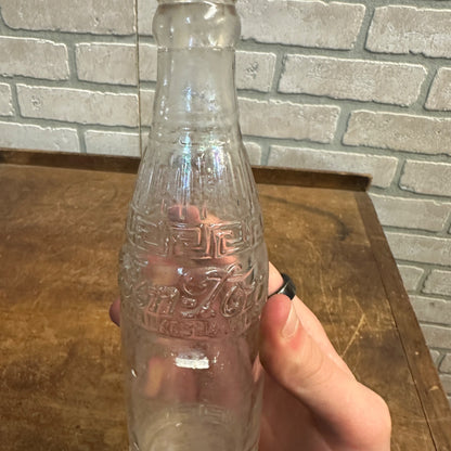 Bon-Ton Vintage Soda Pop Bottle, Thick Glass, from Waukesha, Wisconsin, 8" Tall