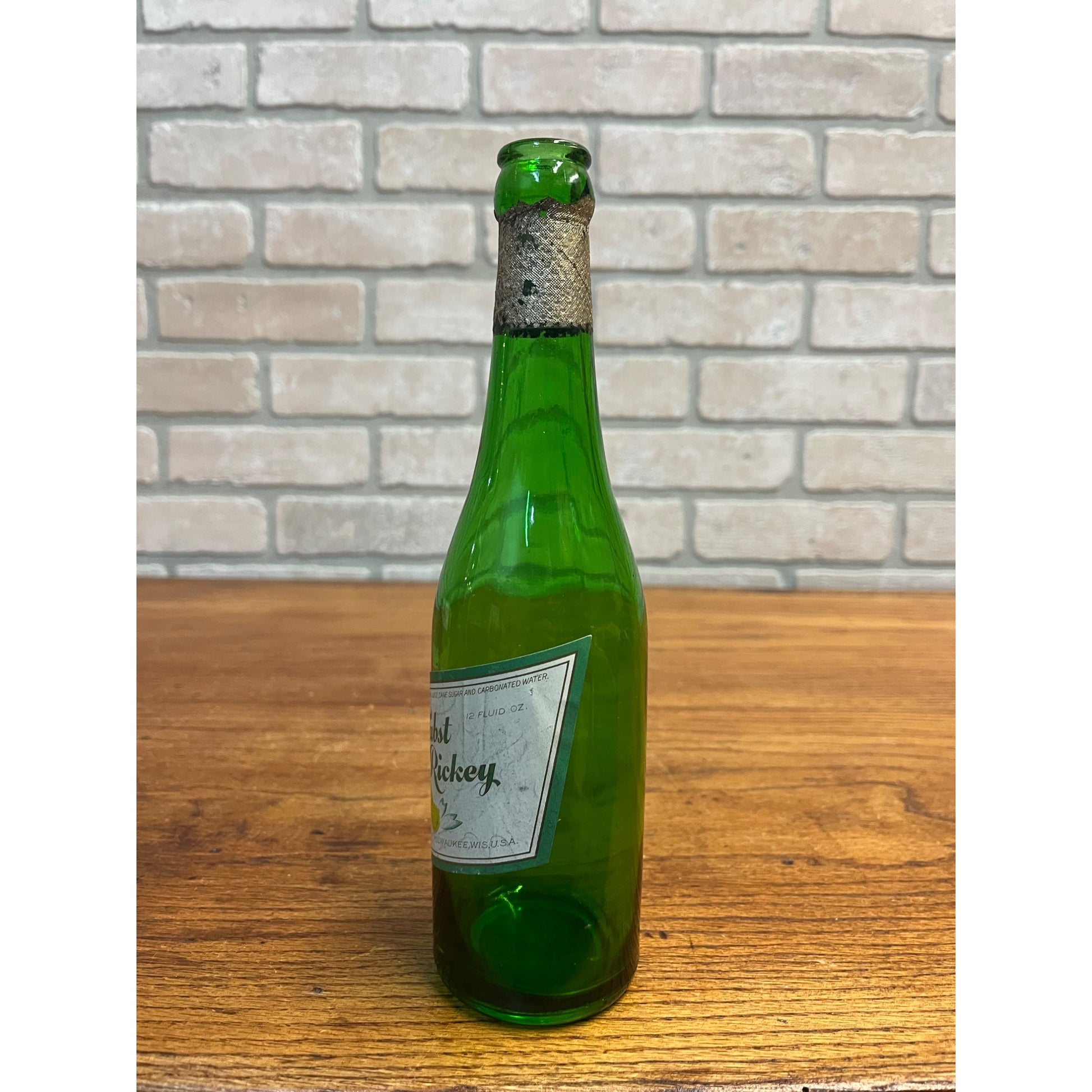SCARCE Pabst Lime Rickey Prohibition Soda Bottle Label Milwaukee WI 12oz