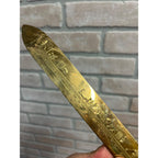 Vintage David Anderson Juveleer (Norway) Brass "Season Almanac" Letter Opener