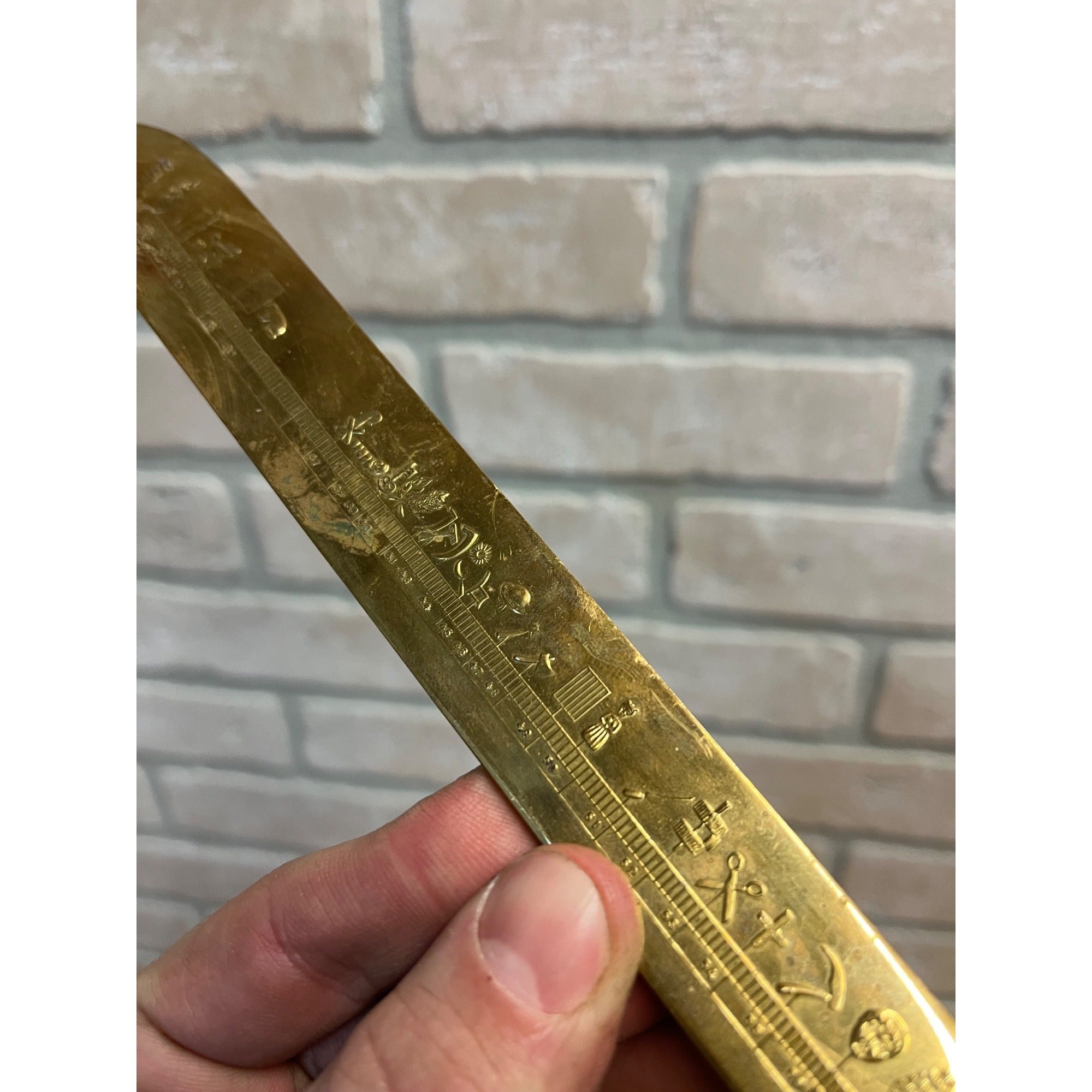 Vintage David Anderson Juveleer (Norway) Brass "Season Almanac" Letter Opener