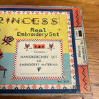 Vtg Standard ToyKraft Princess Real Embroidery Kit Set 1939