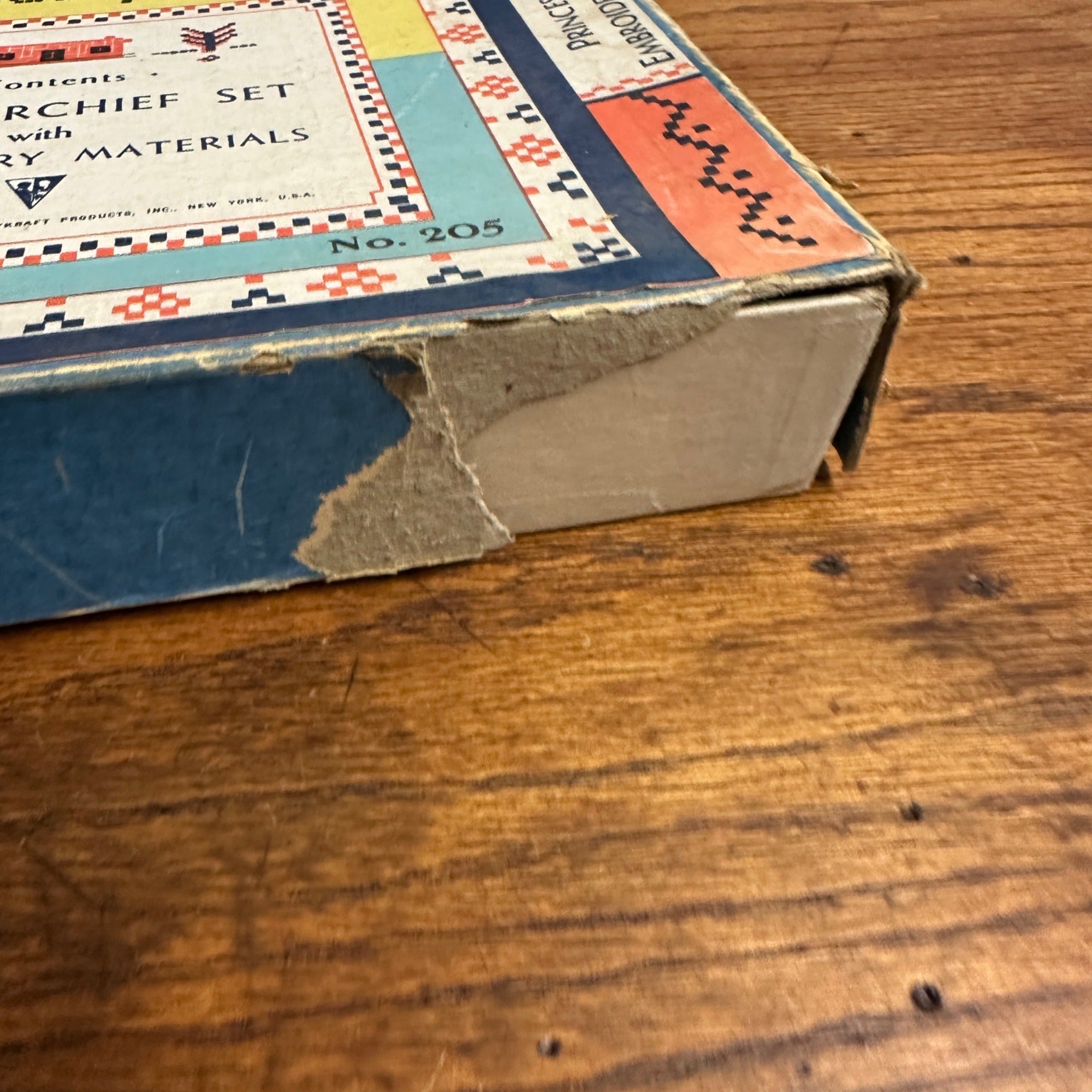 Vtg Standard ToyKraft Princess Real Embroidery Kit Set 1939