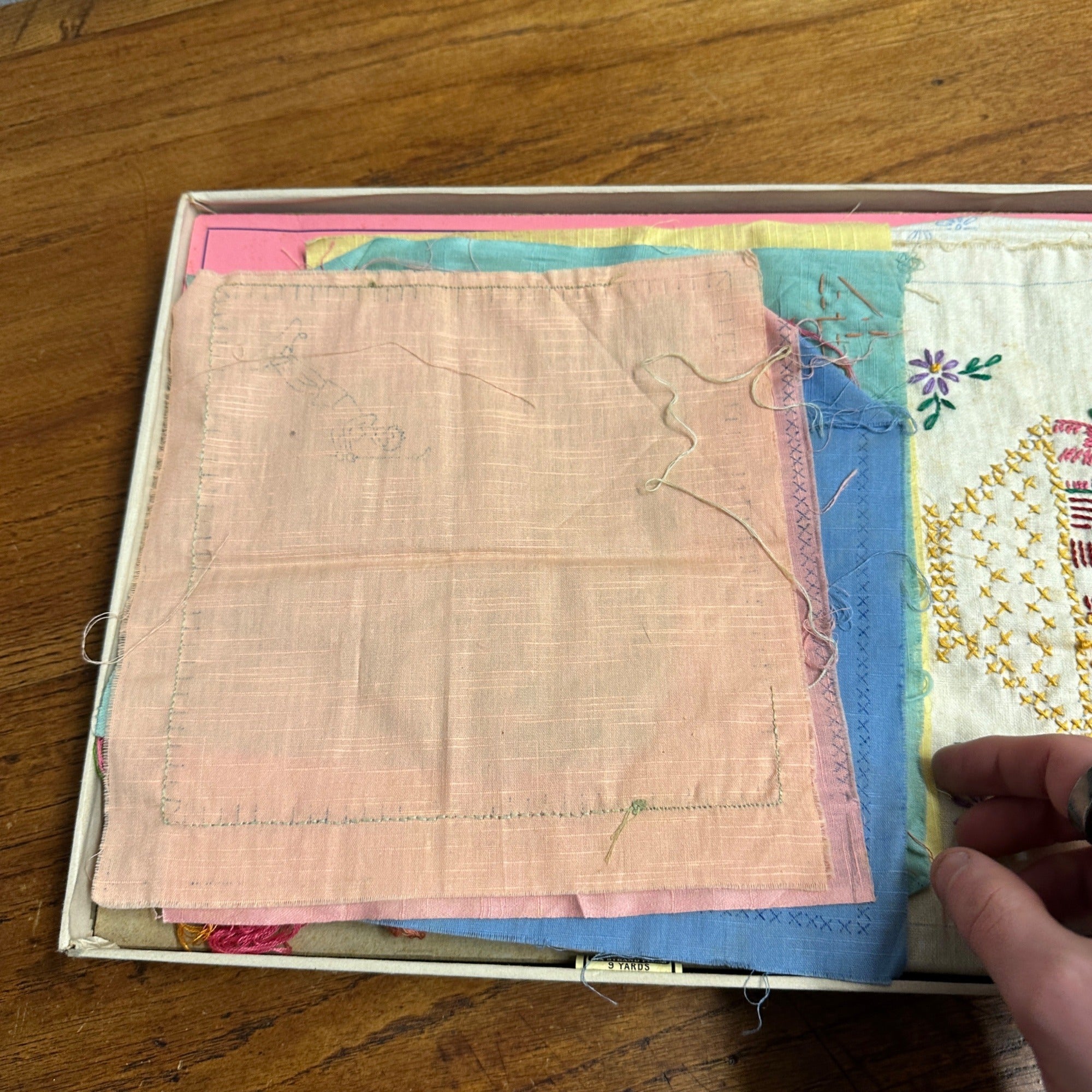 Vtg Standard ToyKraft Princess Real Embroidery Kit Set 1939