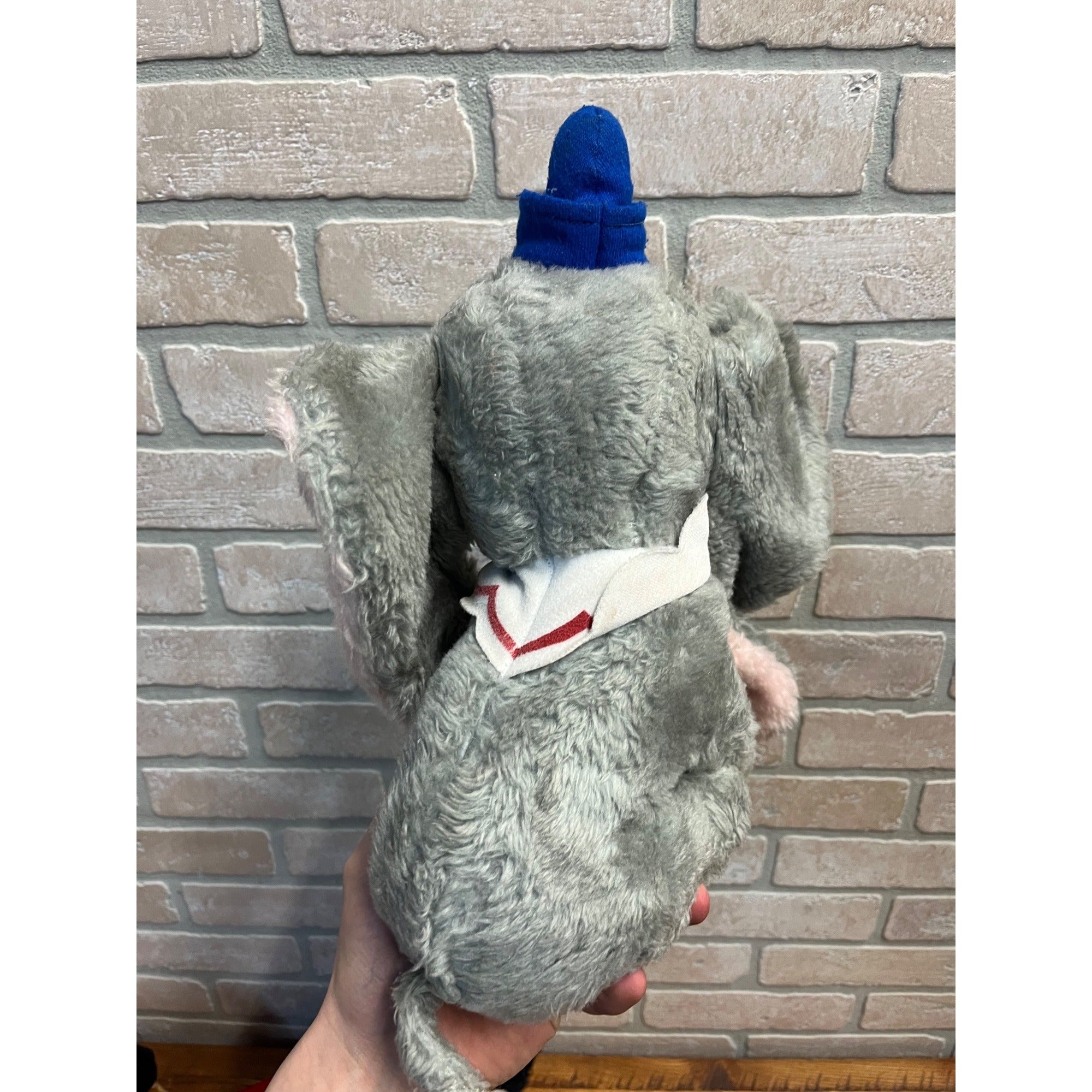 Vintage 1960s Walt Disney Plush Dolls Dumbo, Mickey Mouse, Dumbo, Pluto