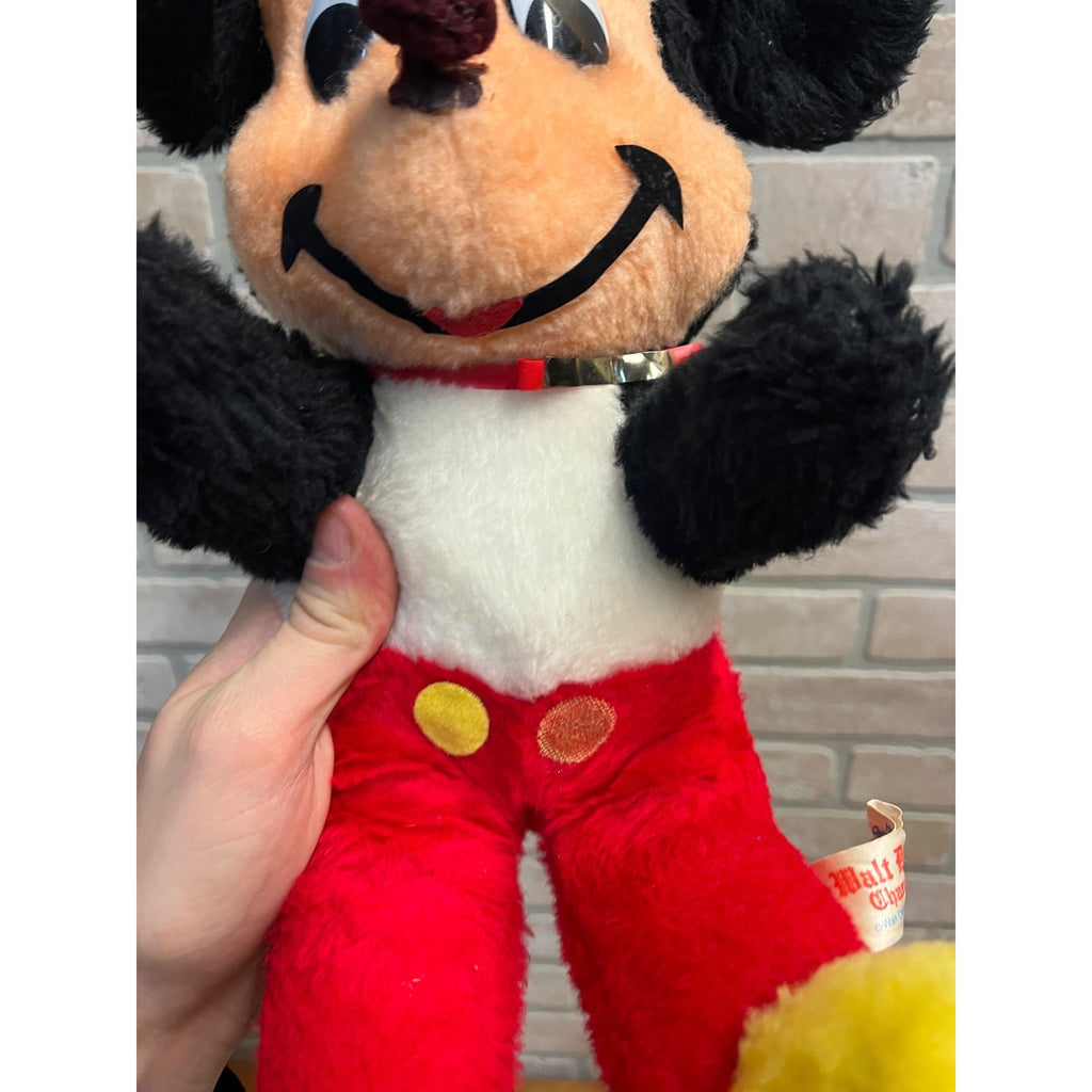 Vintage 1960s Walt Disney Plush Dolls Dumbo, Mickey Mouse, Dumbo, Pluto