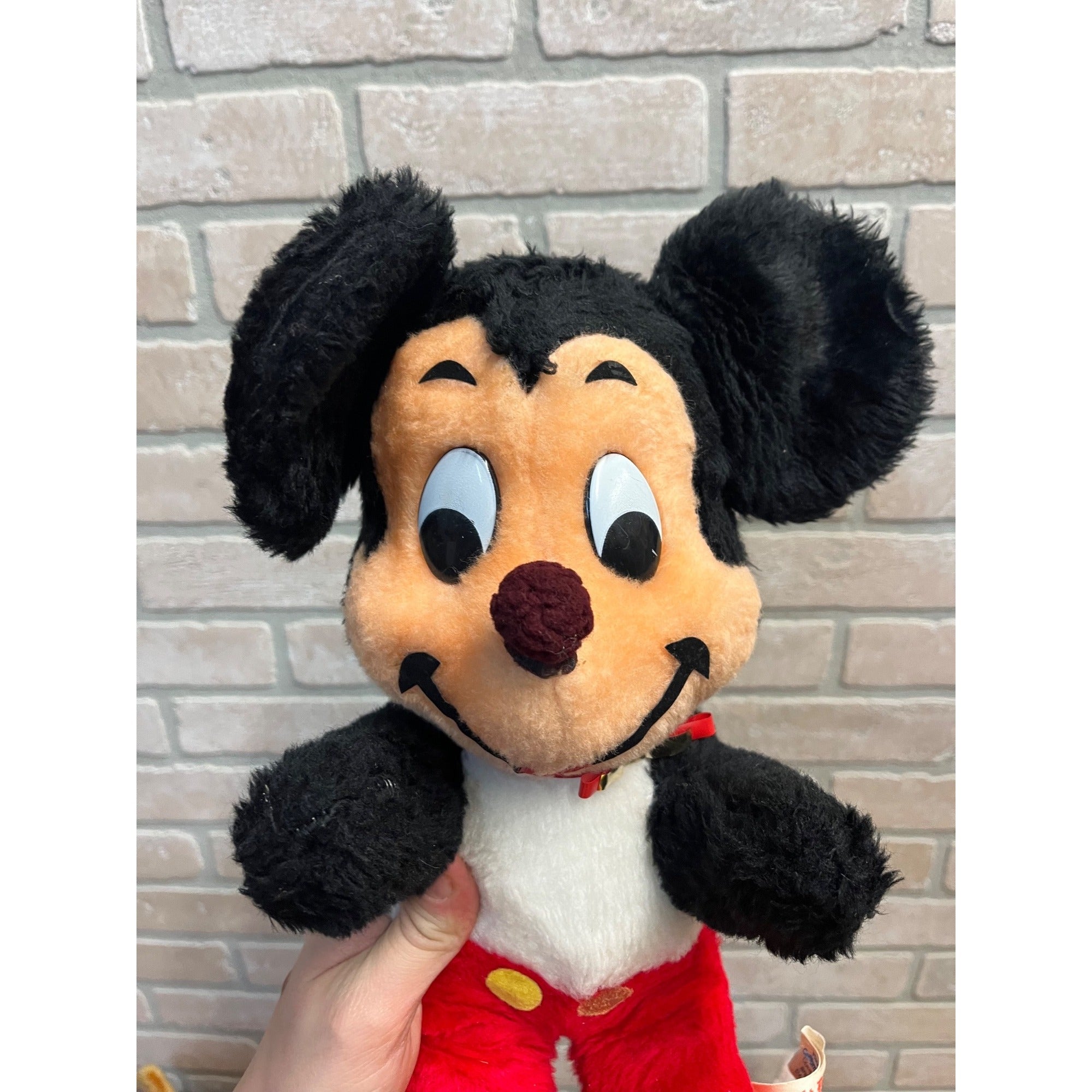 Vintage 1960s Walt Disney Plush Dolls Dumbo, Mickey Mouse, Dumbo, Pluto