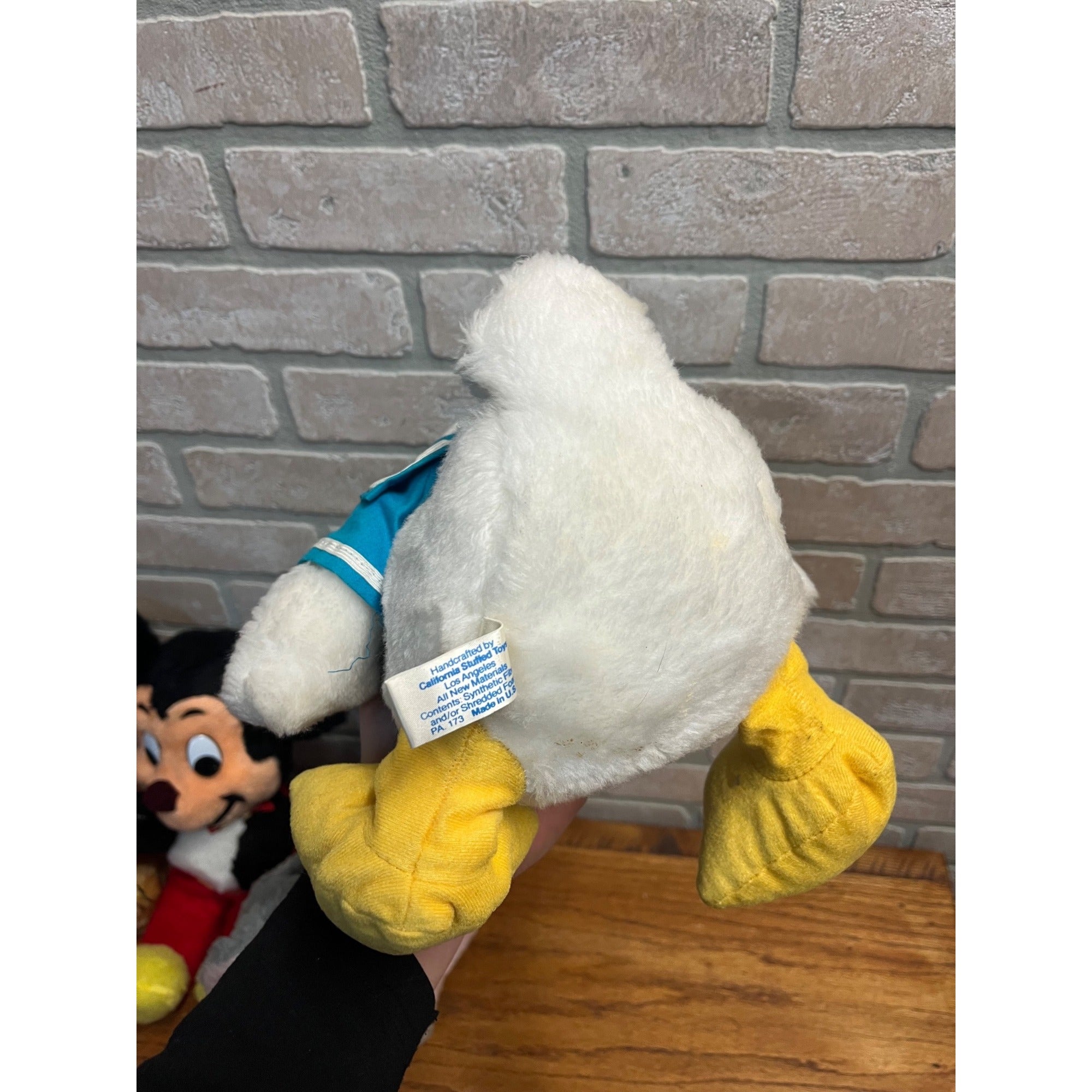 Vintage 1960s Walt Disney Plush Dolls Dumbo, Mickey Mouse, Dumbo, Pluto