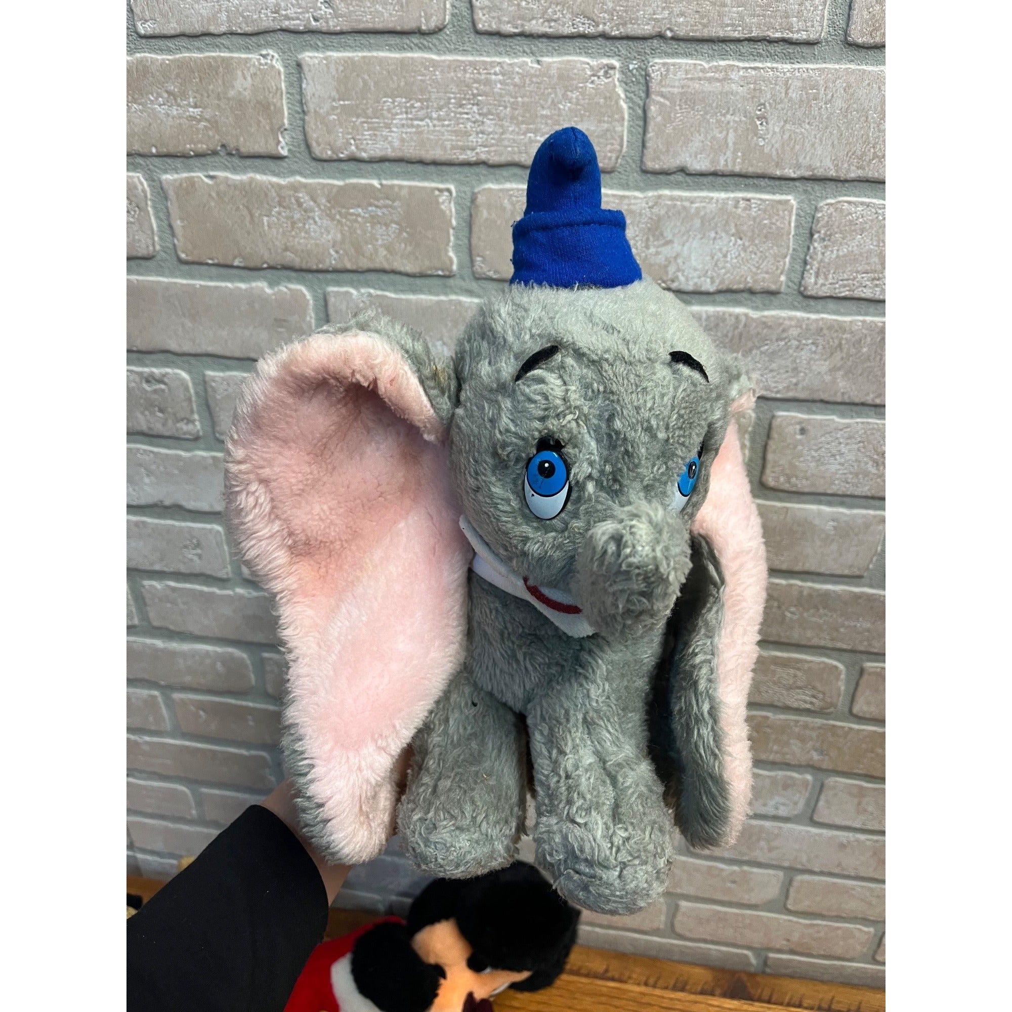 Vintage 1960s Walt Disney Plush Dolls Dumbo, Mickey Mouse, Dumbo, Pluto
