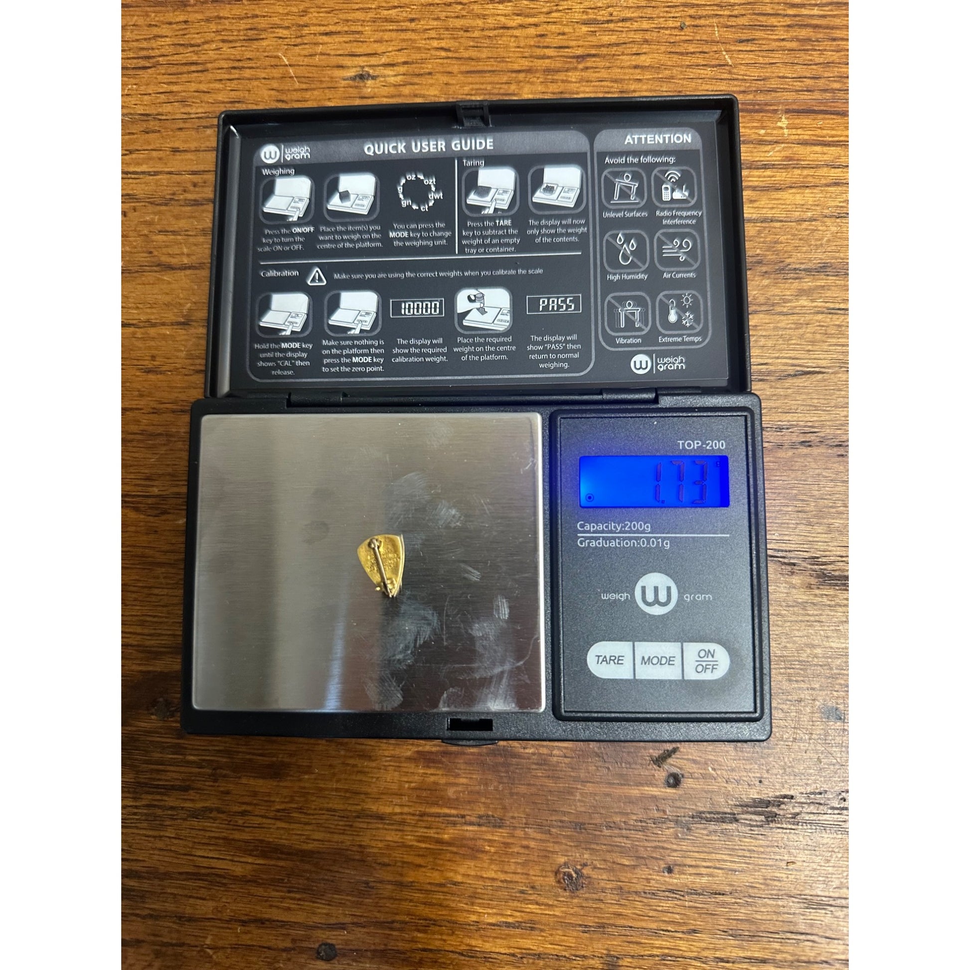 SCARCE Vintage 1900 Western University of Pennsylvania 14k Gold Pin - 1.65g Grams