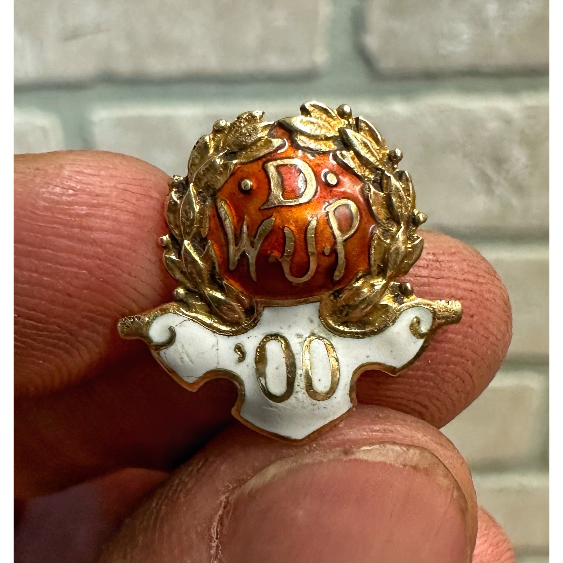 SCARCE Vintage 1900 Western University of Pennsylvania 14k Gold Pin - 1.65g Grams