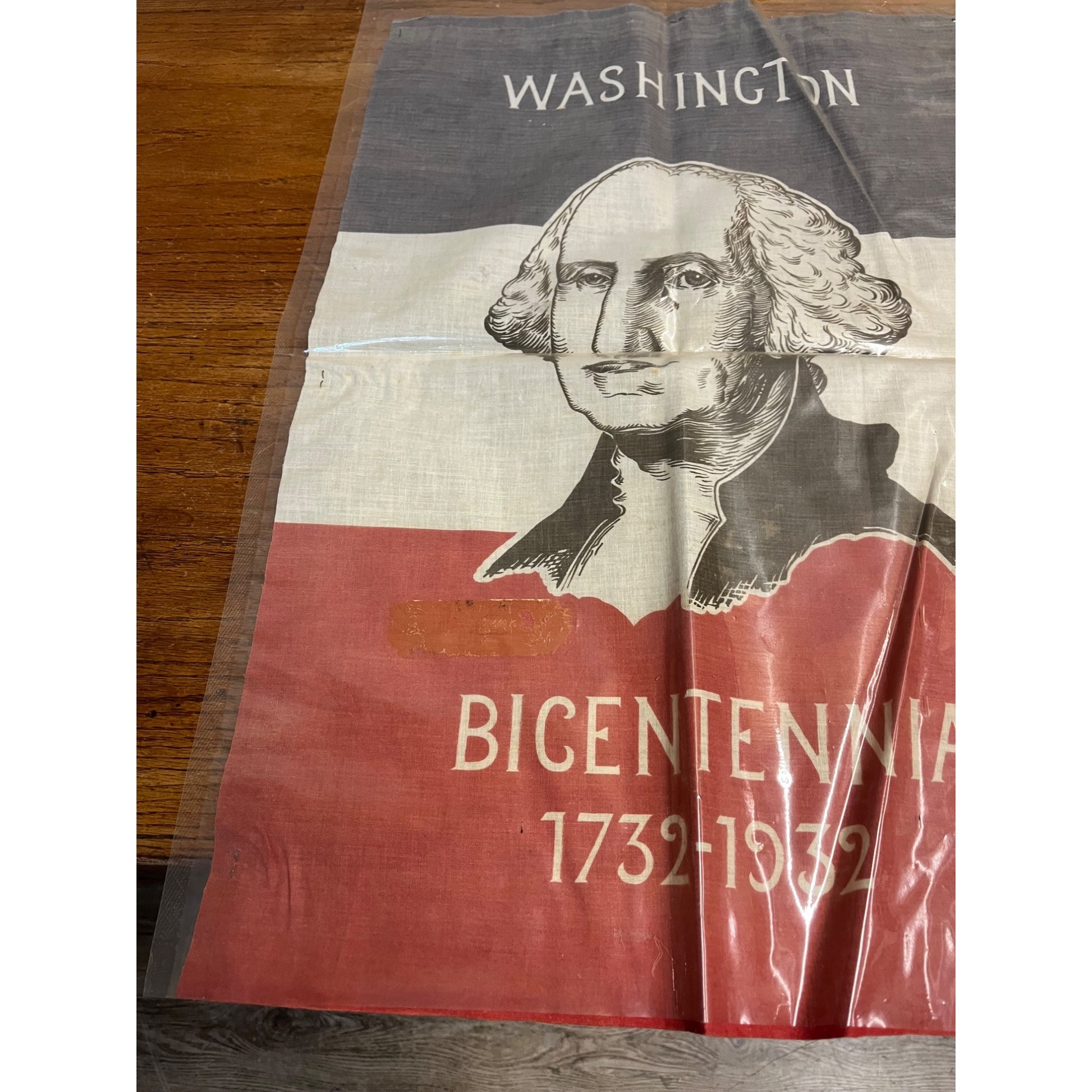 George Washington Bicentennial Parade Flag Banner 1932