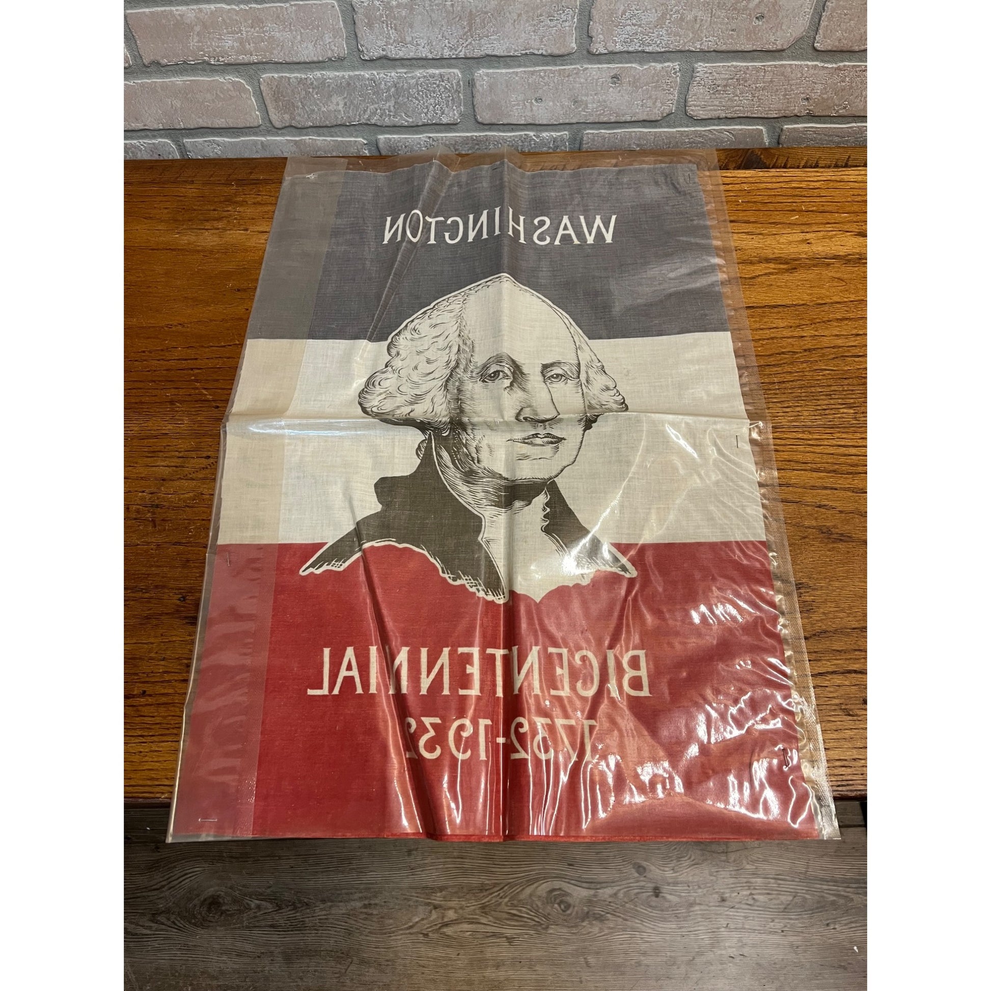 George Washington Bicentennial Parade Flag Banner 1932