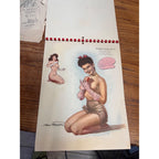 Sketch Scandals Calendar 1947 Sexy Nude Art by Pin-Up Artist Earl Mac Pherson Ultra Rare!