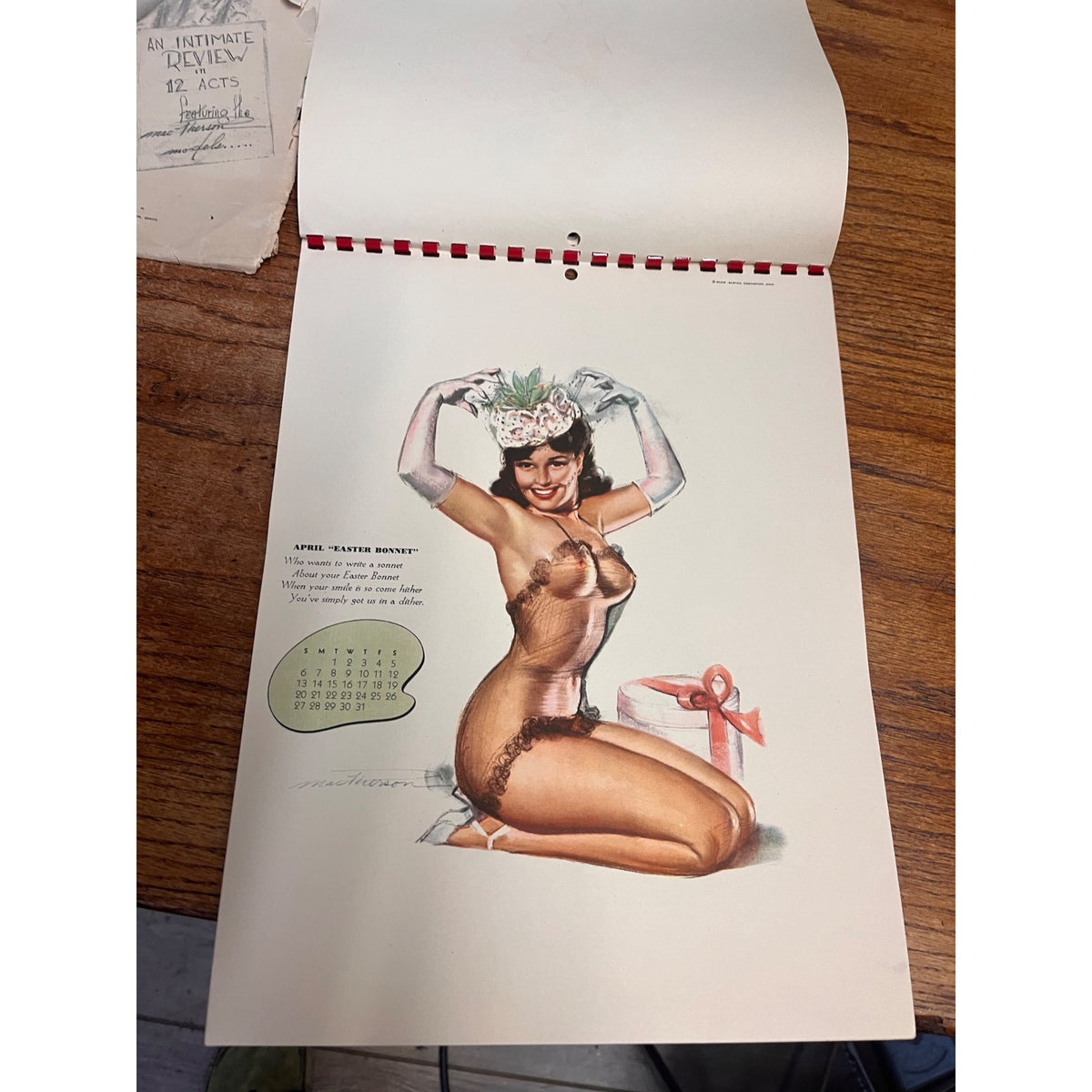 Sketch Scandals Calendar 1947 Sexy Nude Art by Pin-Up Artist Earl Mac Pherson Ultra Rare!