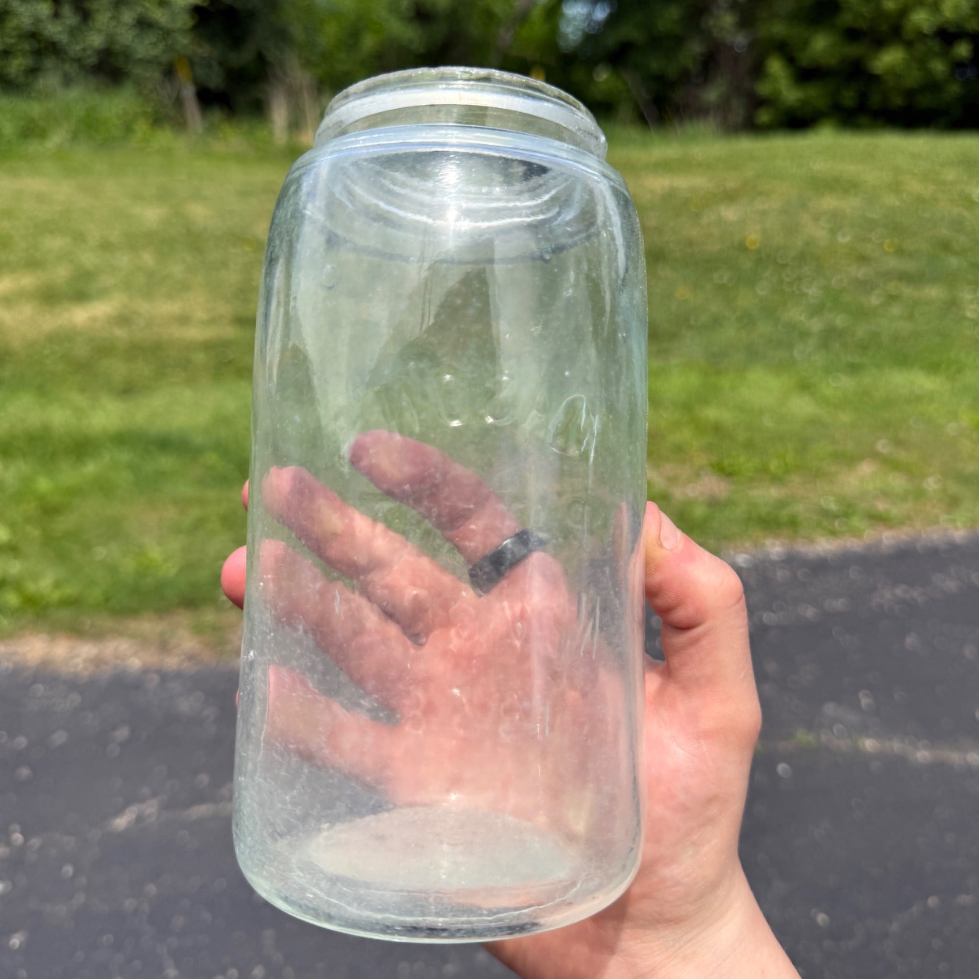 Vintage Clear Mason Jar Patent Nov.30th 1858  #6 Kitchen Decor Quart