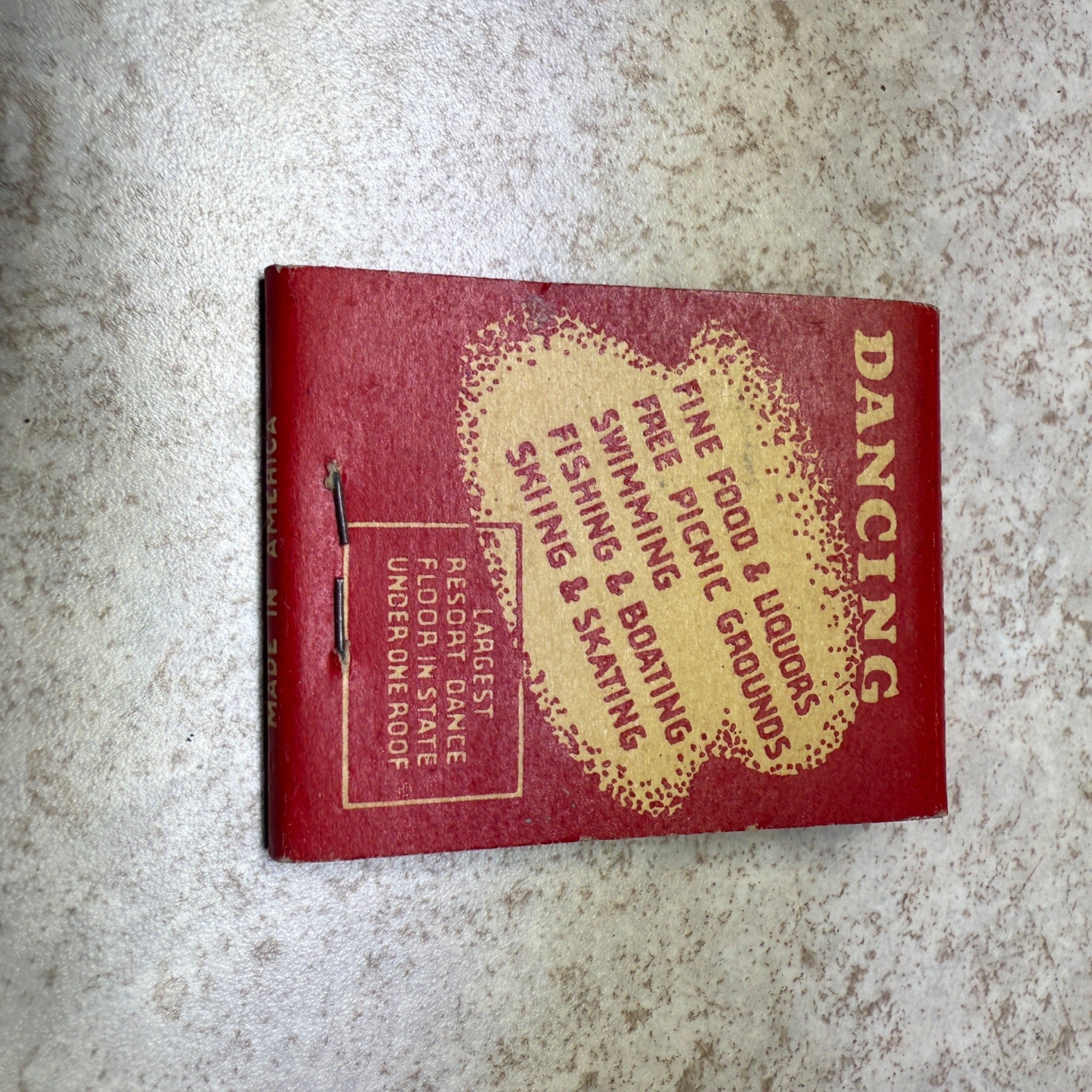 Rosenheimers Big Cedar Lake Kewaskum Wis.  Advertising Matchbook Lounge