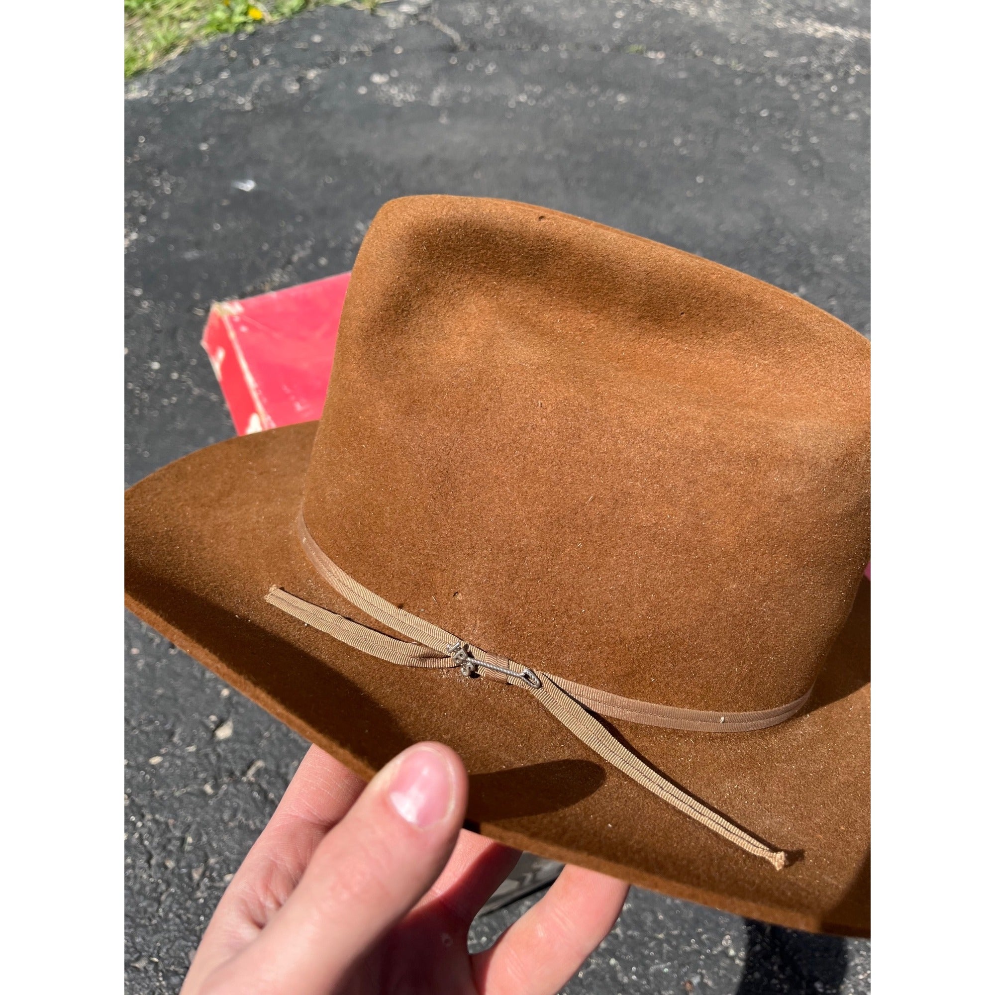 Vintage Stetson Brown Beaver XXX Cowboy Hat 3X w/ Box - Men's 7-1/4 - As-Is
