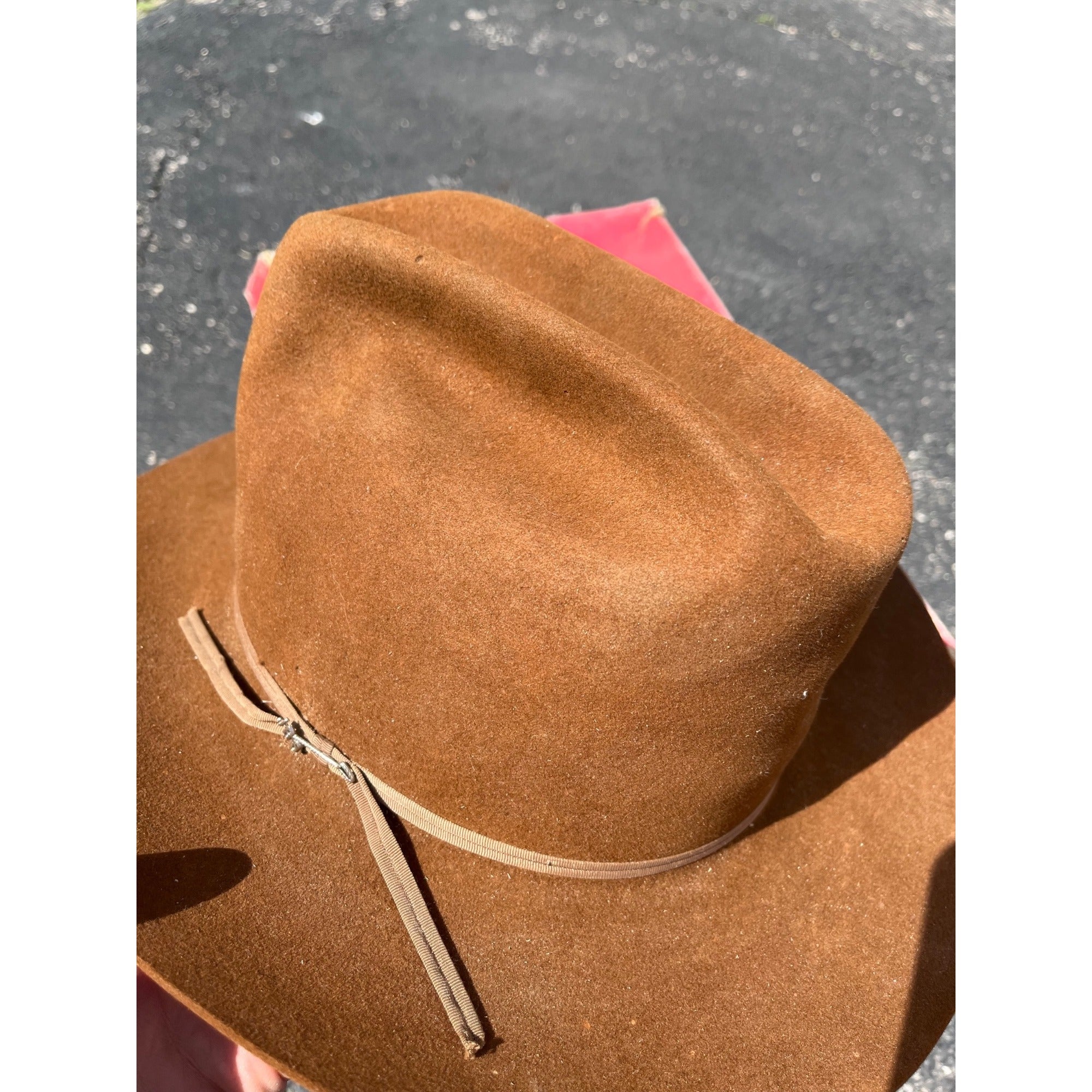 Vintage Stetson Brown Beaver XXX Cowboy Hat 3X w/ Box - Men's 7-1/4 - As-Is