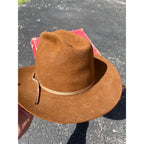 Vintage Stetson Brown Beaver XXX Cowboy Hat 3X w/ Box - Men's 7-1/4 - As-Is