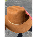 Vintage Stetson Brown Beaver XXX Cowboy Hat 3X w/ Box - Men's 7-1/4 - As-Is