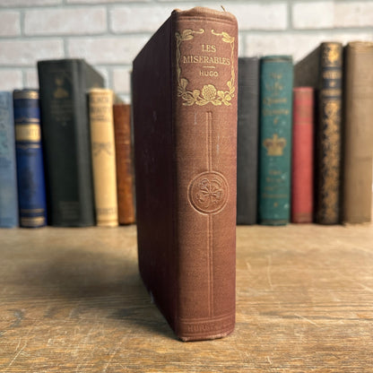 Antique Les Miserables by Victor Hugo Hardcover Early Book- Undated