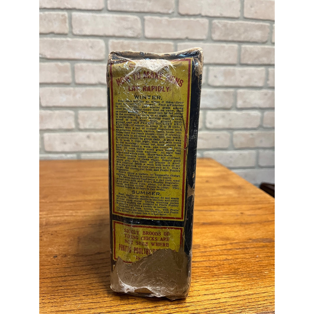 Rare Vintage c1906 Pratt Food Co. Poultry Chicken Farm Feed Advertising Box