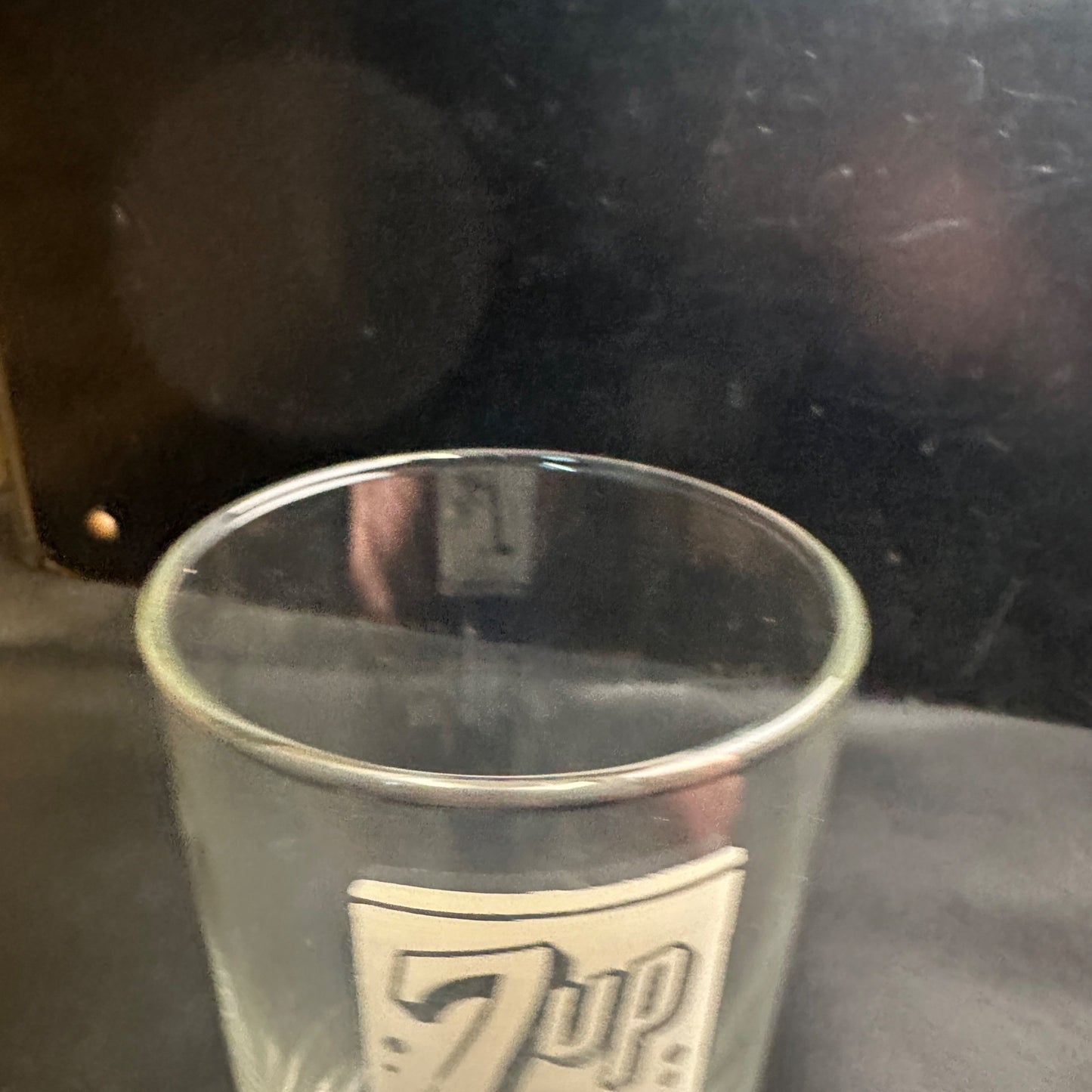 Vintage 7up The Fresh Up Drink ACL Soda Fountain Glass Drinking Cup
