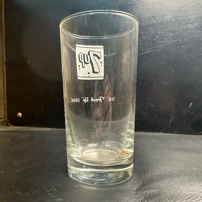 Vintage 7up The Fresh Up Drink ACL Soda Fountain Glass Drinking Cup