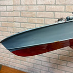 Vintage 34" RC PT-109 WWII Torpedo Patrol Boat Wood Model Futaba Radio Control
