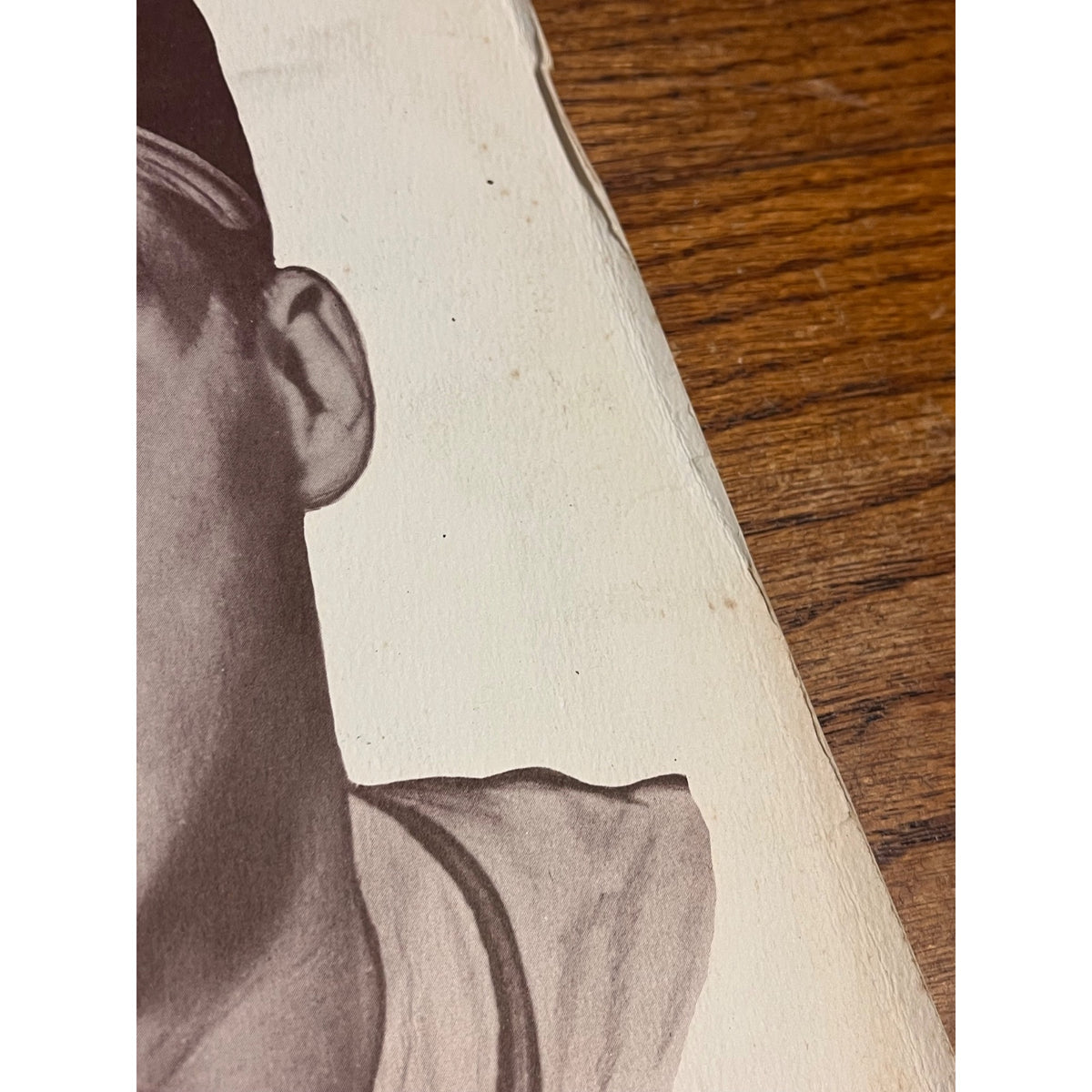 1954 Preferred Products Warren Spahn Milwaukee Braves 8x10 Sepia Photo RARE